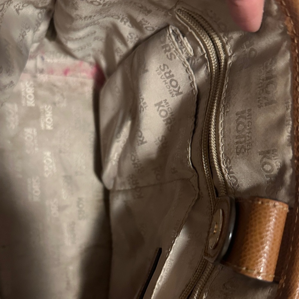 Michael Kors Tan Leather Tote - Picture 6 of 9